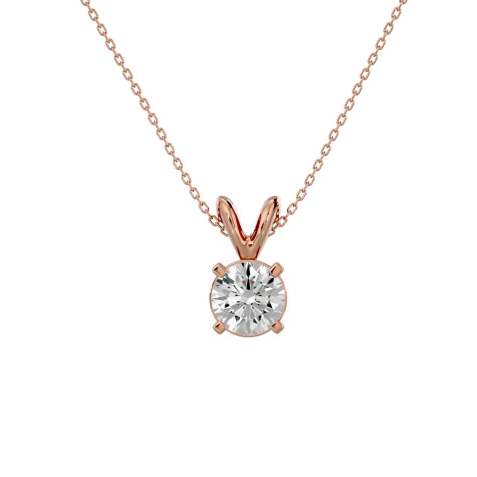 Product photo of Classic Solitaire Lab-Grown Diamond Pendant