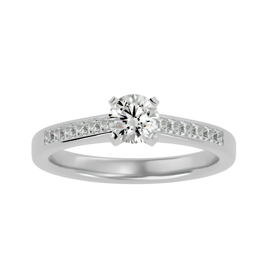 Classic Channel Lab-Grown Diamond Engagement Ring - Image 3