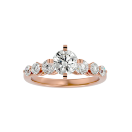 Regal Five-Stone Lab-Grown Diamond Engagement Ring