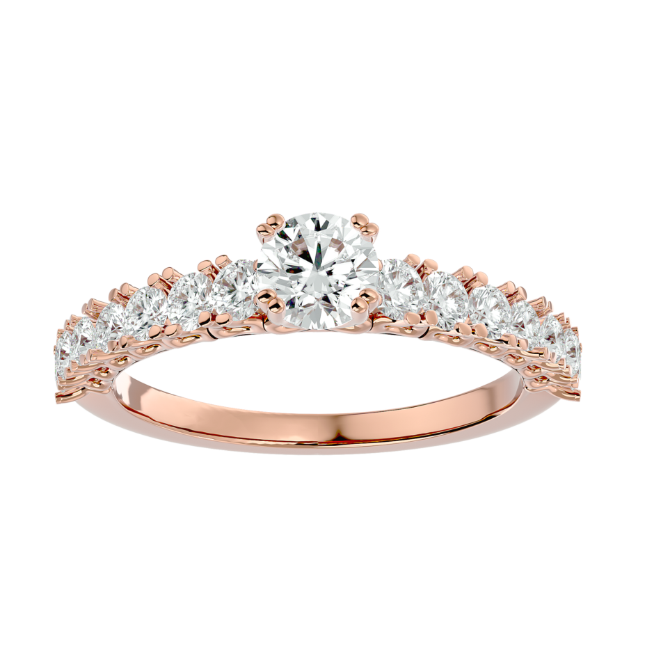 Lab-Grown Diamond Graduated Engagement Ring - Image 4