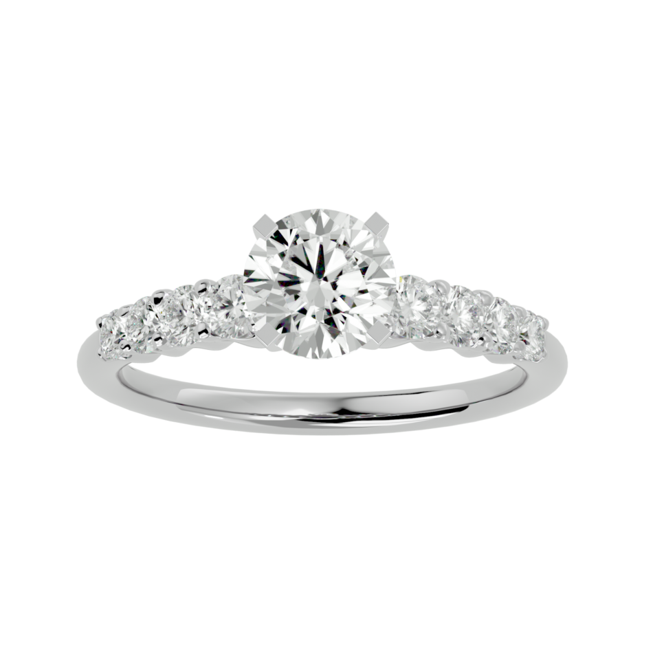 Glimmering Eternity Lab-Grown Diamond Engagement Ring - Image 3