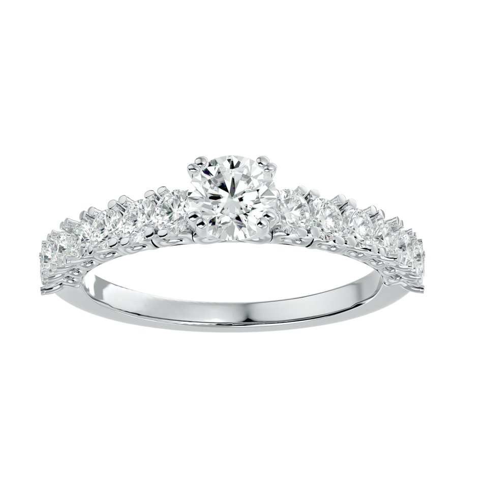 Lab-Grown Diamond Graduated Engagement Ring - Image 3