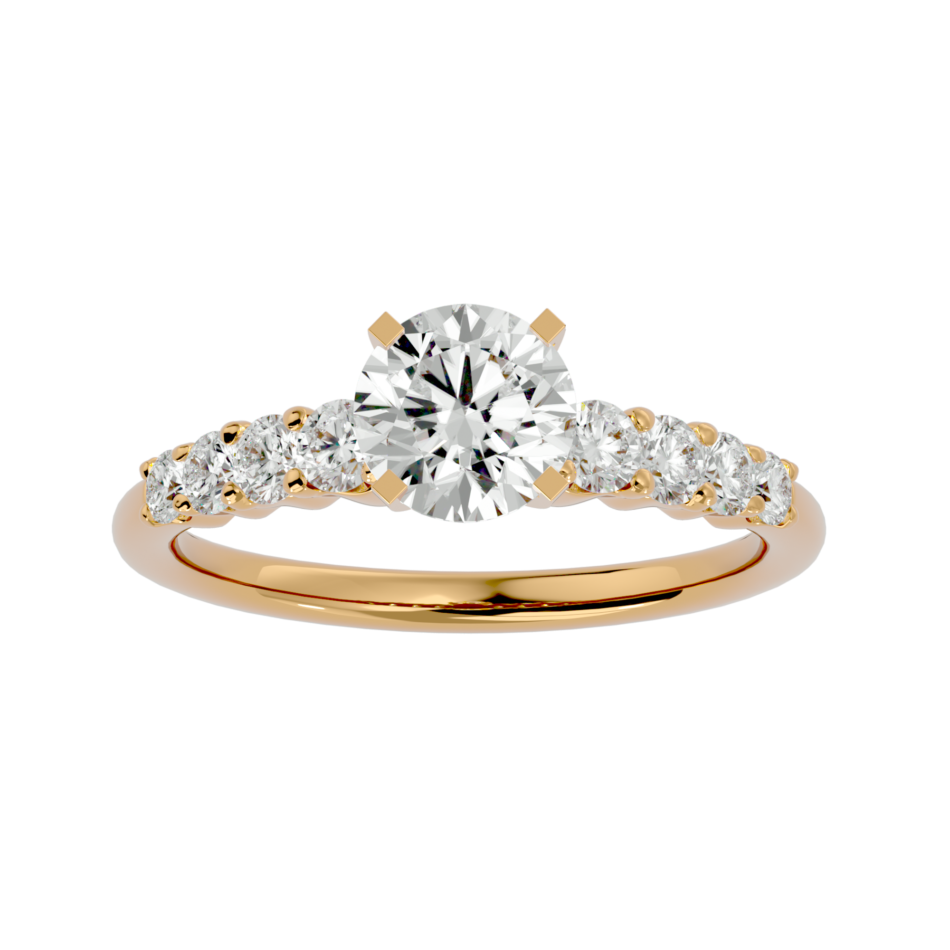 Glimmering Eternity Lab-Grown Diamond Engagement Ring - Image 4