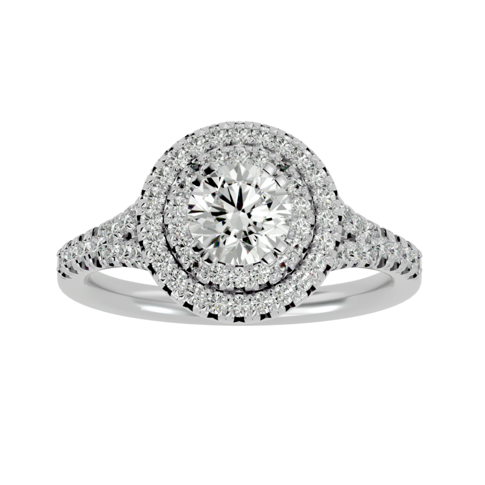 Double Halo Lab-Grown Diamond Ring - Image 3