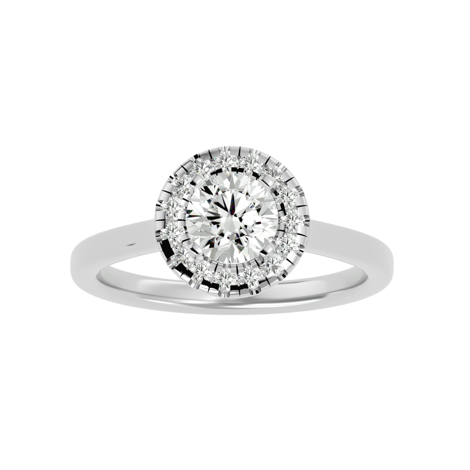 Halo Round-Cut Lab-Grown Diamond Ring - Image 3