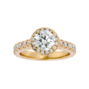 Product photo of Radiant Halo Diamond Engagement Ring