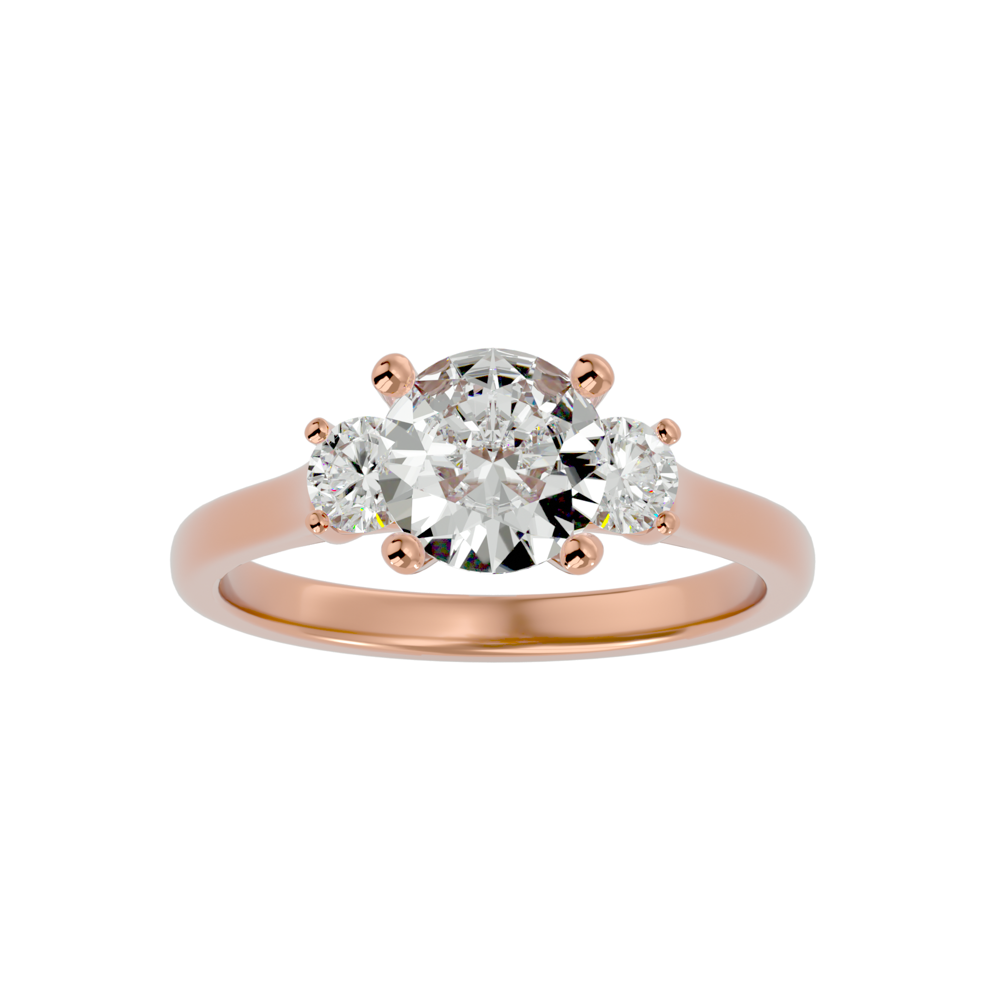 Product photo of Classic Three-Stone Diamond Ring