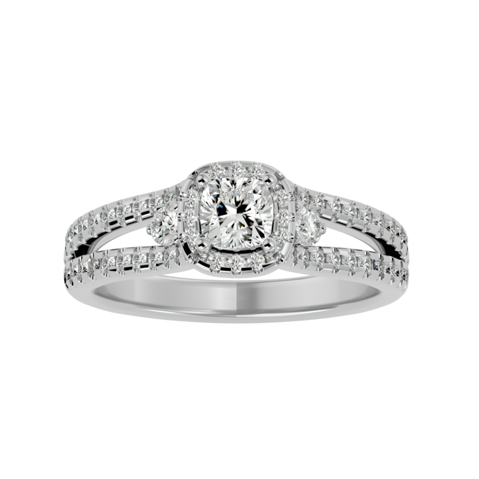 Halo Elegance Lab-Grown Diamond Engagement Ring - Image 3