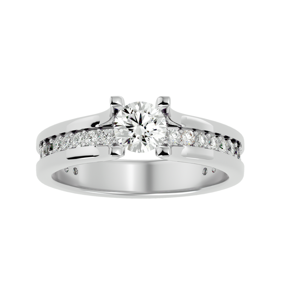 Stunning Lab-Grown Diamond Engagement Ring in 18K Gold - Image 3