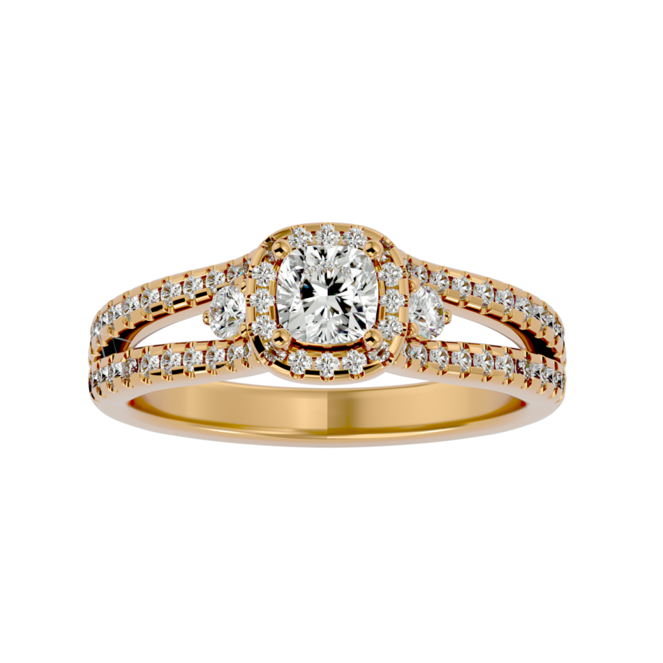 Halo Elegance Lab-Grown Diamond Engagement Ring - Image 4