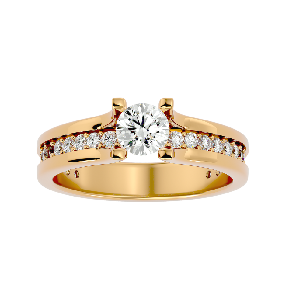 Stunning Lab-Grown Diamond Engagement Ring in 18K Gold - Image 4