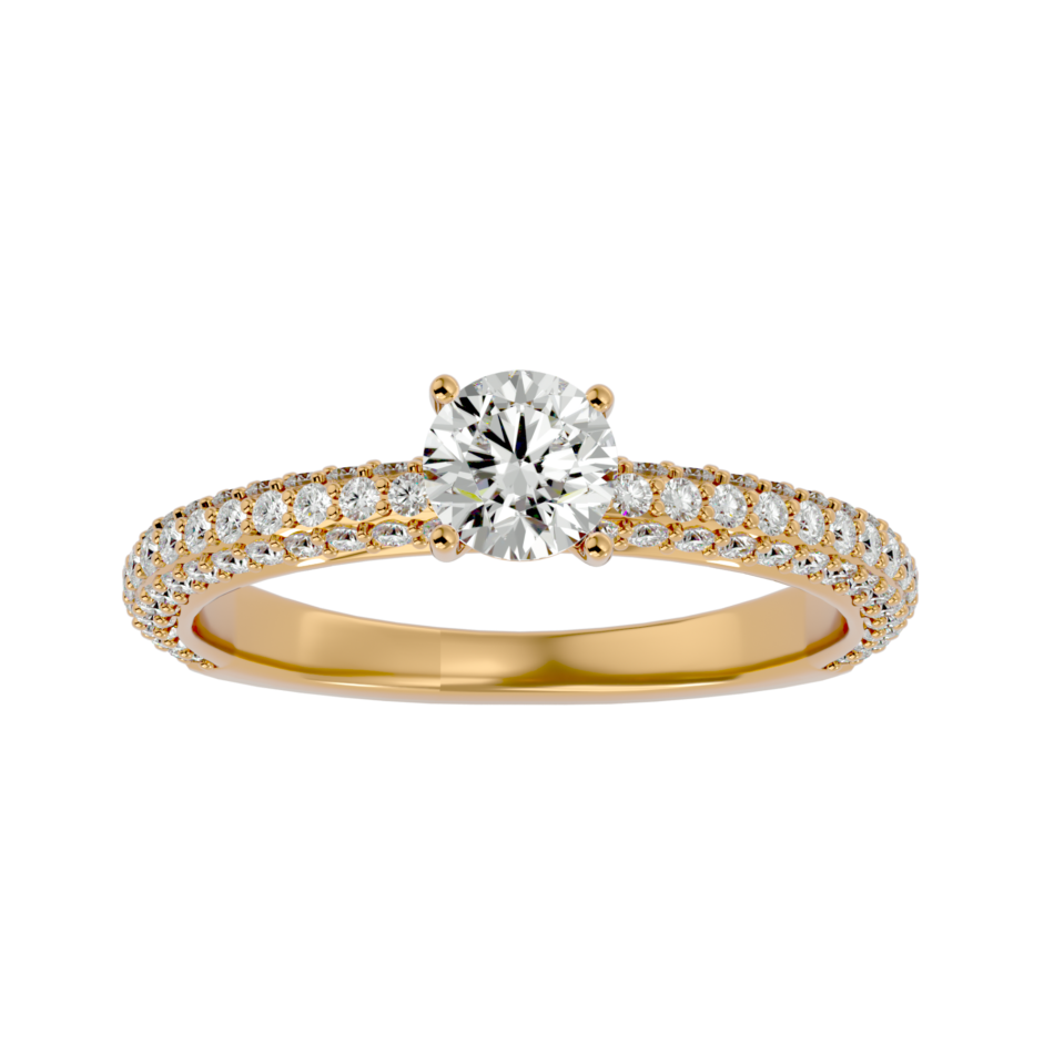 Double Pavé Lab-Grown Diamond Engagement Ring - Image 4