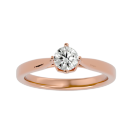 Minimalist Four-Prong Lab-Grown Diamond Ring