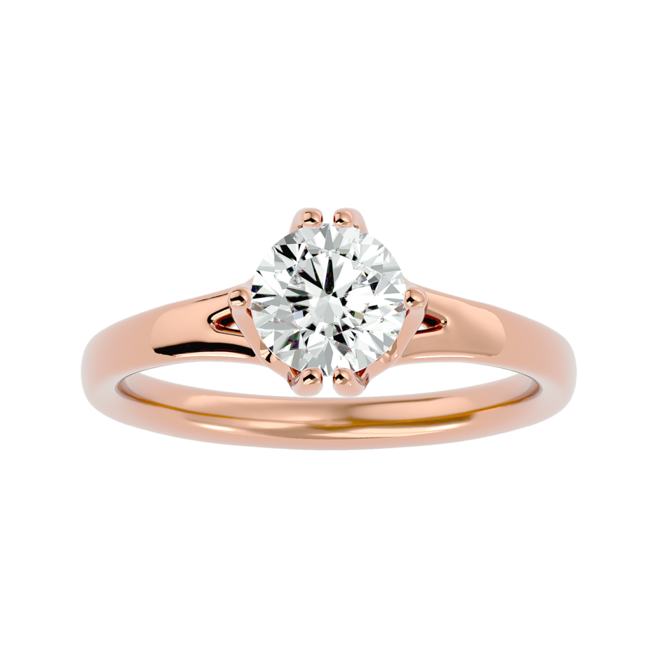 Solitaire Lab-Grown Diamond Engagement Ring - Image 4