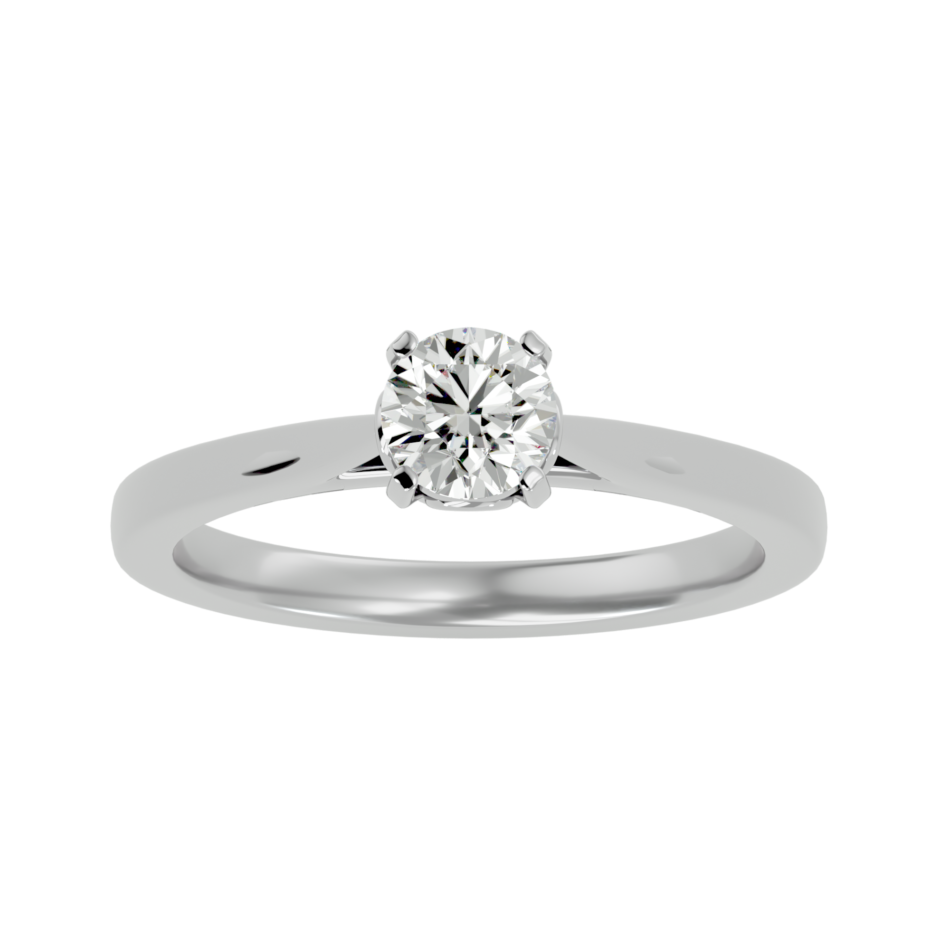 Minimalist Lab-Grown Diamond Solitaire Ring - Image 3