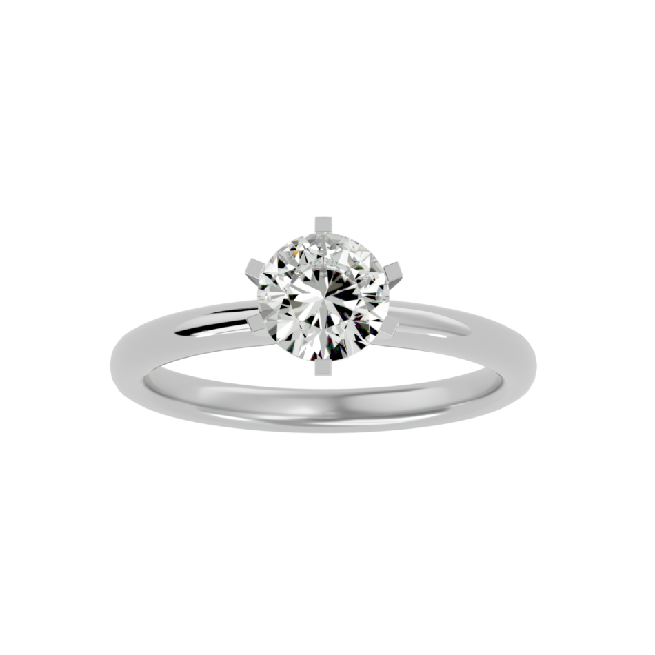 Gleaming Lab-Grown Diamond Solitaire Ring - Image 4