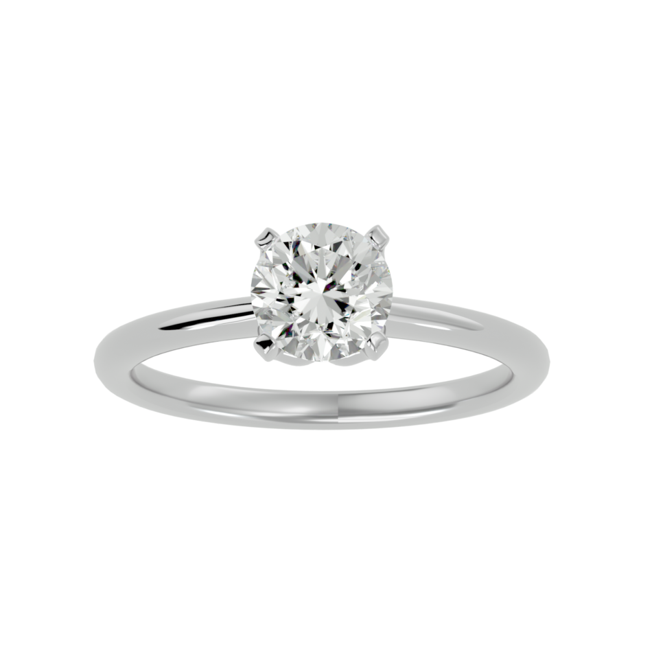 Elegant Lab-Grown Diamond Solitaire Ring in 18K Gold - Image 3
