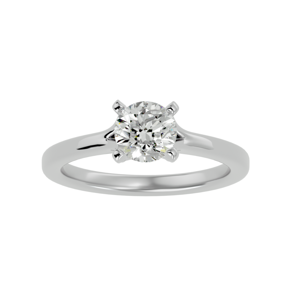 Classic Radiance Solitaire Ring in 18K Gold - Image 3