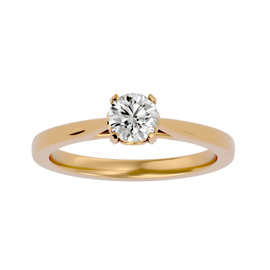 Minimalist Lab-Grown Diamond Solitaire Ring - Image 4