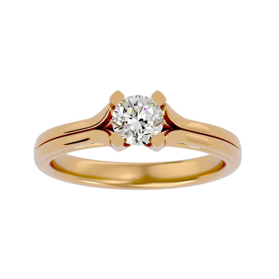 Graceful Lab-Grown Diamond Split-Shank Engagement Ring - Image 4
