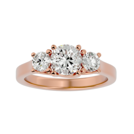 Elegant Three-Stone Lab-Grown Diamond Ring