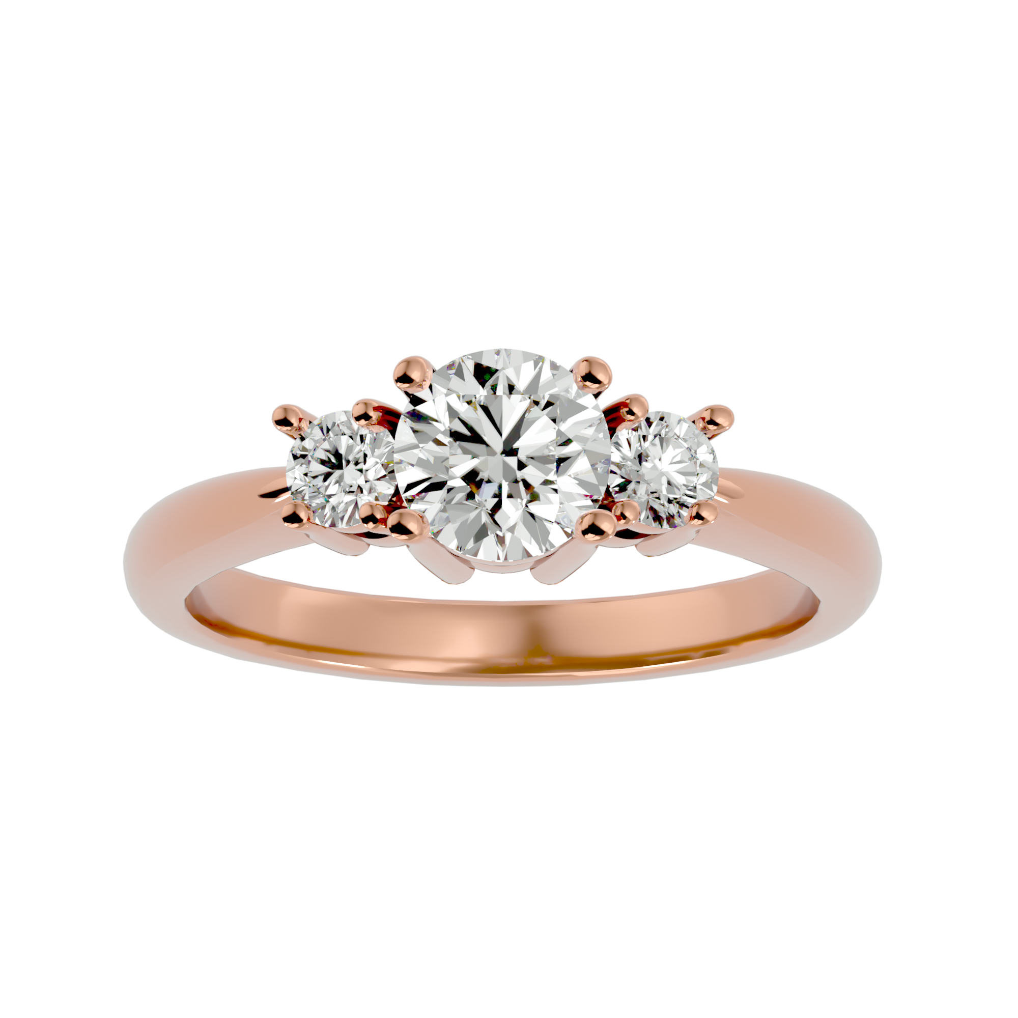 Product photo of Brilliant Three-Stone Diamond Ring