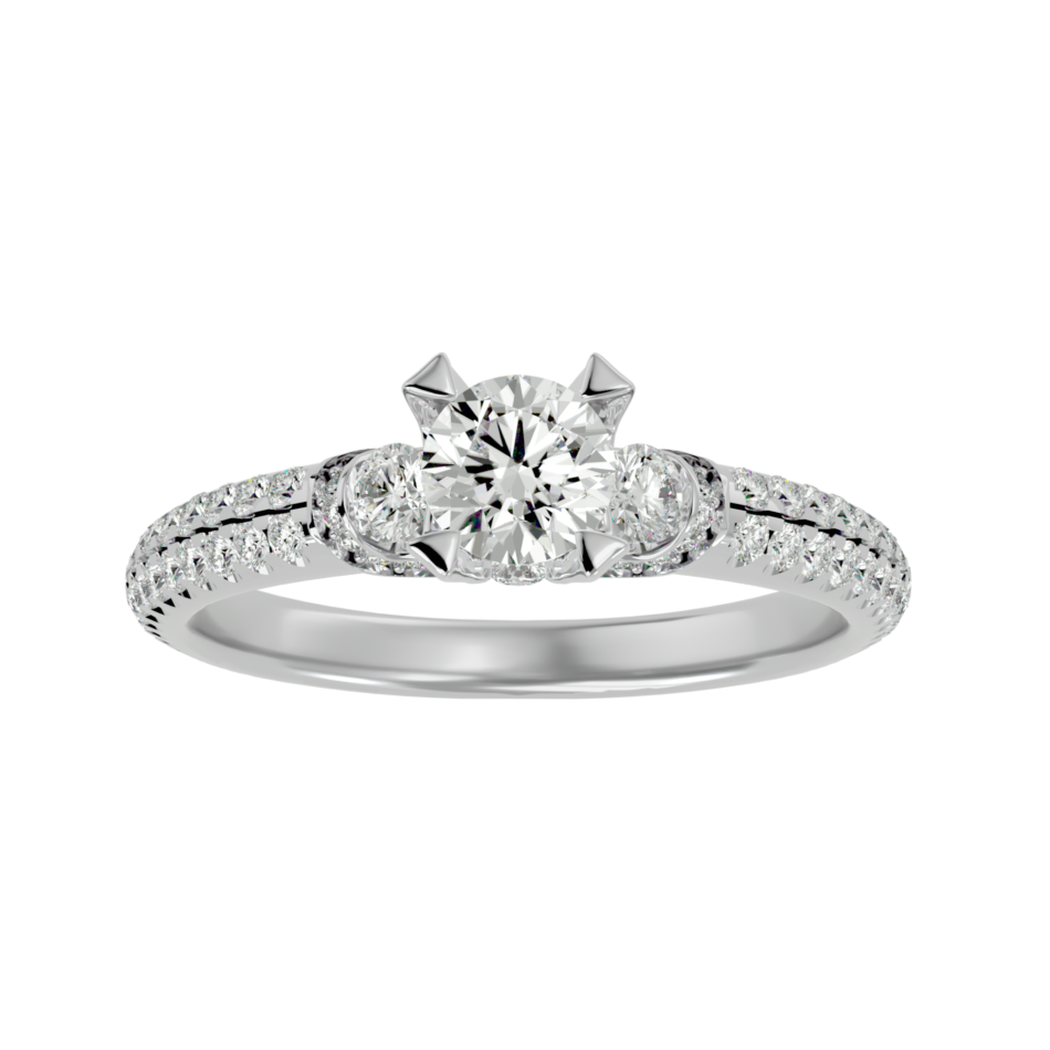 Starlight Pave Lab-Grown Diamond Engagement Ring - Image 3