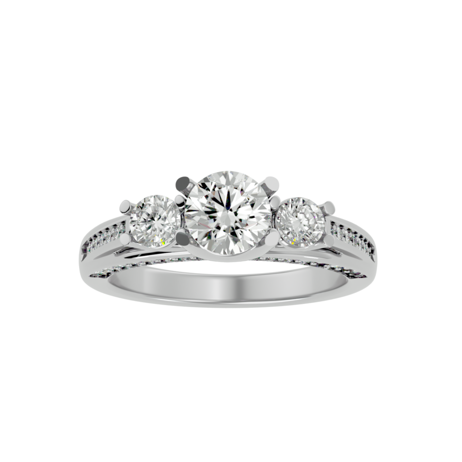 Trinity Lab-Grown Diamond Engagement Ring - Image 3