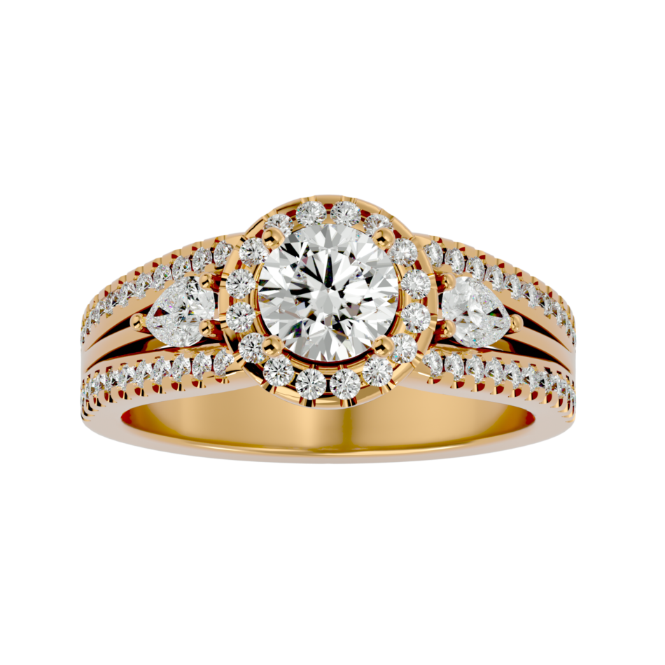 Luxurious Halo Lab-Grown Diamond Engagement Ring - Image 4