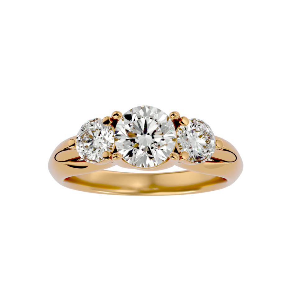 Classic Three-Stone Lab-Grown Diamond Ring - Image 4