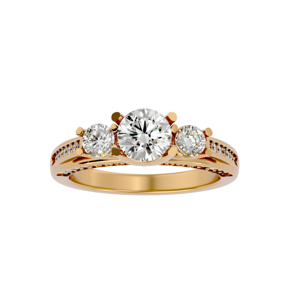 Trinity Lab-Grown Diamond Engagement Ring - Image 4