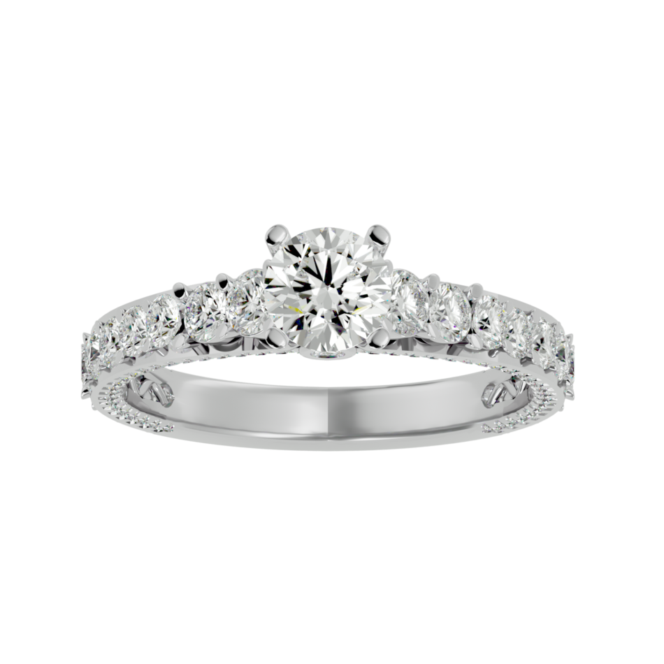Dazzling Rose Gold Lab-Grown Diamond Engagement Ring - Image 3