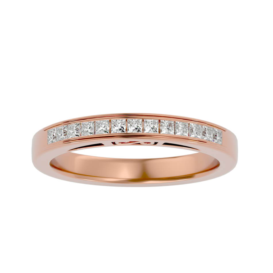 Princess-Cut Lab-Grown Diamond Channel-Set Band - Image 4