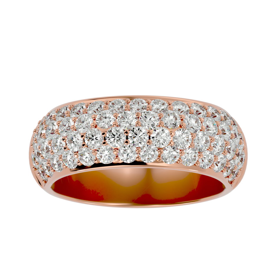 Pave-Set Lab-Grown Diamond Band in 18K Gold - Image 4