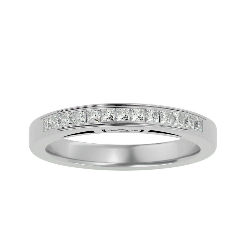 Princess-Cut Lab-Grown Diamond Channel-Set Band - Image 3