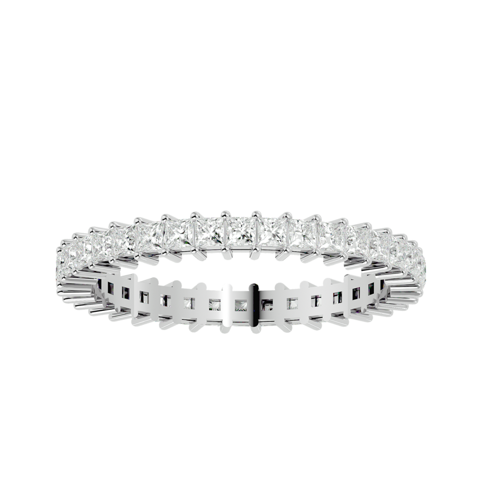 Princess-Cut Lab-Grown Diamond Eternity Band in 18K Gold - Image 3