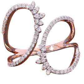 Openwork Lab-Grown Diamond Double Ring
