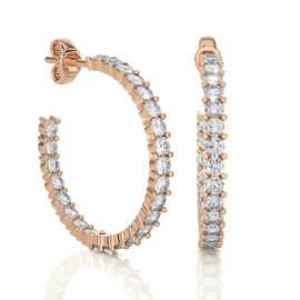 18KT Female Hoops 2.66 Earring