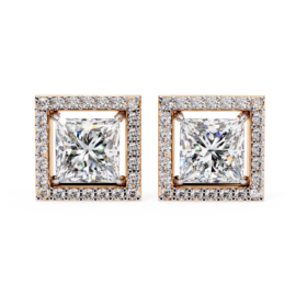 18KT Female Halo 3 Earring