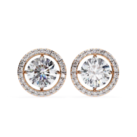 18KT Female Halo 3 Earring