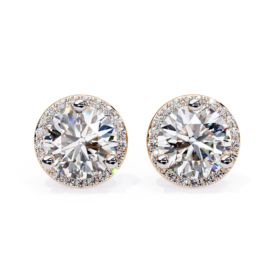 18KT Female Halo 2 Earring