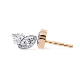 18KT Female Solitaire 2.5 Earring