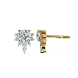 18KT Female Daily Wear 3 Earring
