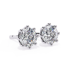 18KT Female Solitaire 3 Earring