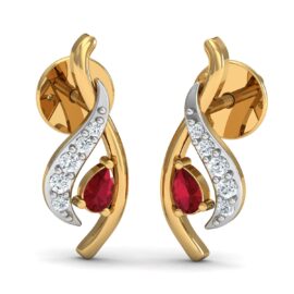 18KT Female Daily Wear 1 Earring