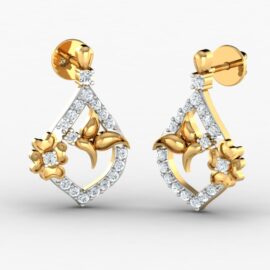18KT Female Daily Wear 3 Earring