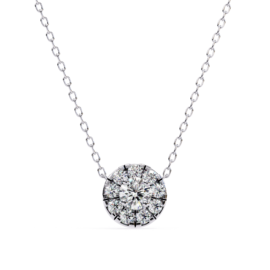 18KT Female Halo 3.87 Pendent