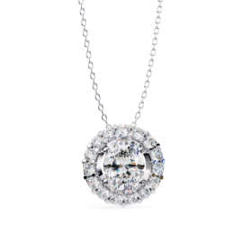 14KT Female Halo 4.25 Pendent
