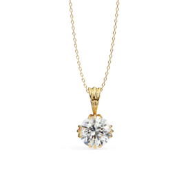 18KT Female Solitaire 4.4 Pendent
