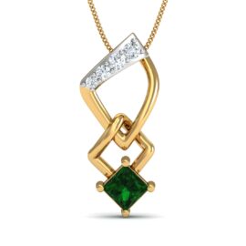 18KT Female Daily Wear 0.95 Pendent